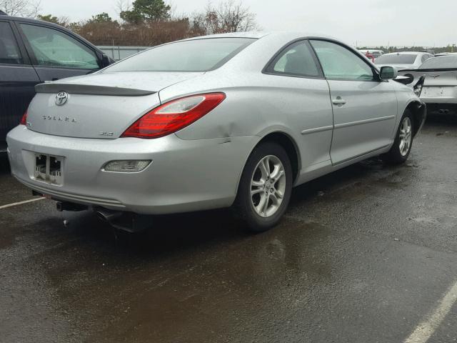 4T1CE30P58U763659 - 2008 TOYOTA CAMRY SOLA SILVER photo 4