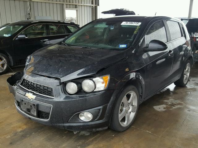 1G1JF6SB3D4178562 - 2013 CHEVROLET SONIC LTZ BLACK photo 2