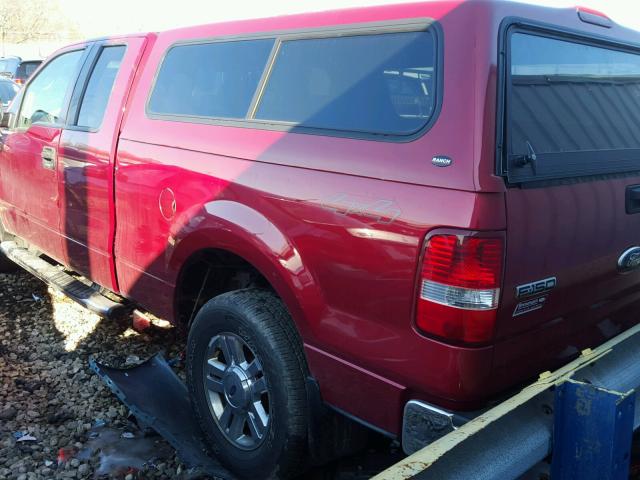 1FTPX14V98FB14013 - 2008 FORD F150 RED photo 3