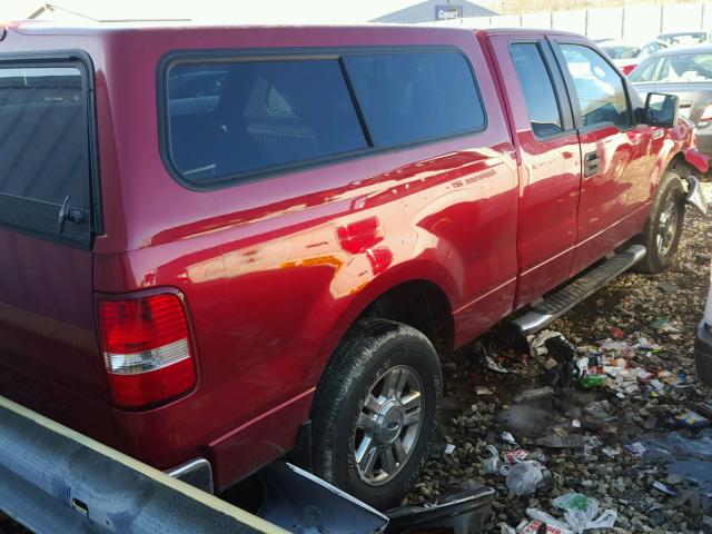 1FTPX14V98FB14013 - 2008 FORD F150 RED photo 4