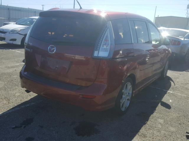 JM1CR293390327680 - 2009 MAZDA 5 RED photo 4