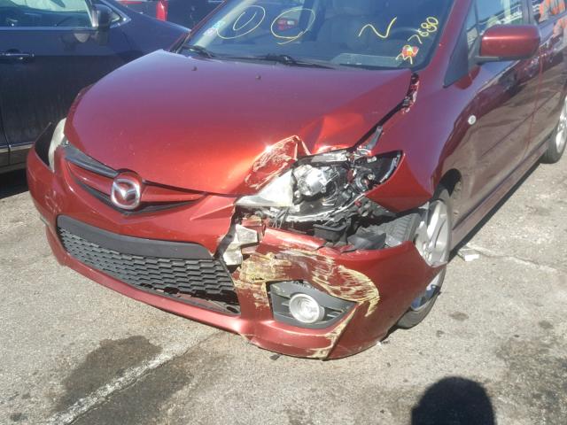 JM1CR293390327680 - 2009 MAZDA 5 RED photo 9