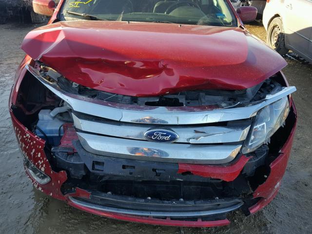 3FAHP0JA8CR433811 - 2012 FORD FUSION SEL RED photo 9
