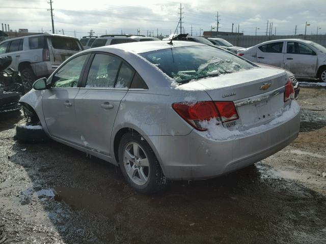 1G1PE5SC1C7106272 - 2012 CHEVROLET CRUZE LT SILVER photo 3