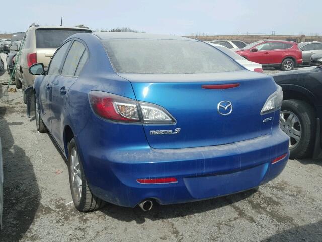 JM1BL1V70D1850223 - 2013 MAZDA 3 I BLUE photo 3