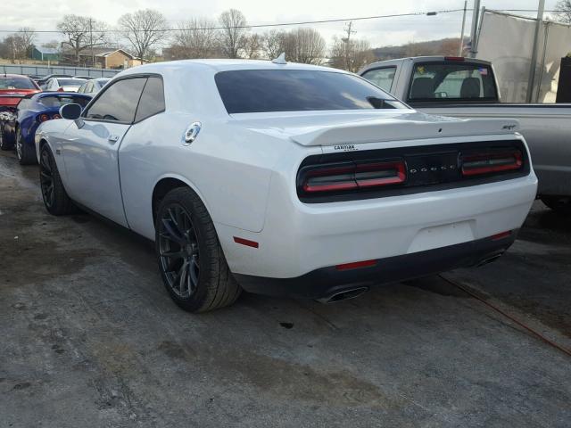 2C3CDZDJ9FH718096 - 2015 DODGE CHALLENGER WHITE photo 3