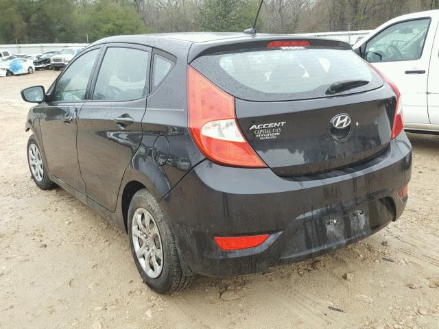 KMHCT5AE4CU034088 - 2012 HYUNDAI ACCENT GLS BLACK photo 3