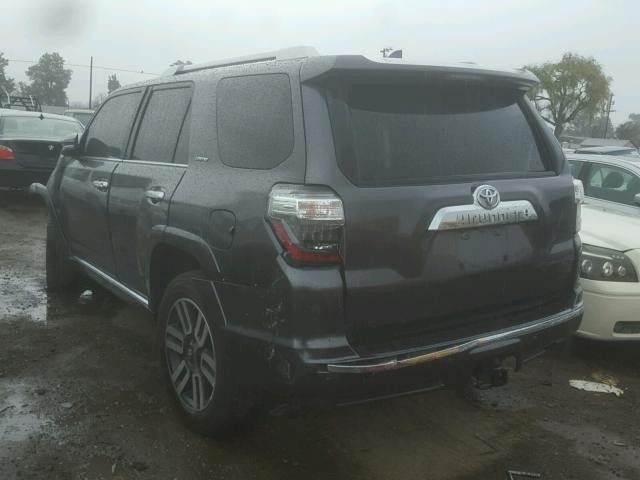 JTEBU5JR4G5341837 - 2016 TOYOTA 4RUNNER SR GRAY photo 3