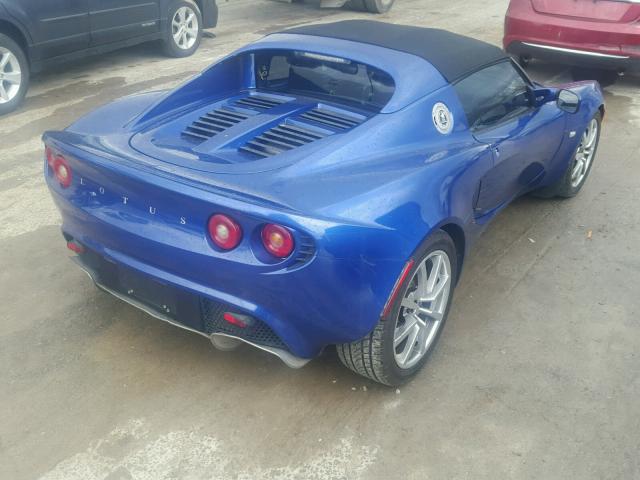 SCCPC11185HL31287 - 2005 LOTUS ELISE BLUE photo 4