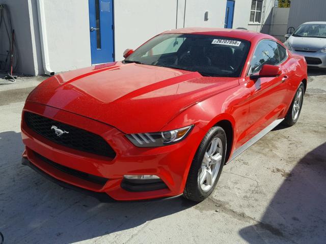 1FA6P8AM9F5347575 - 2015 FORD MUSTANG RED photo 2