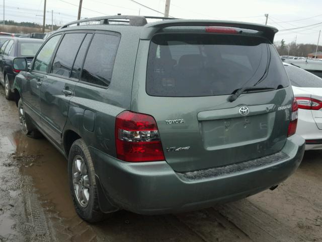 JTEHP21AX70227428 - 2007 TOYOTA HIGHLANDER GREEN photo 3