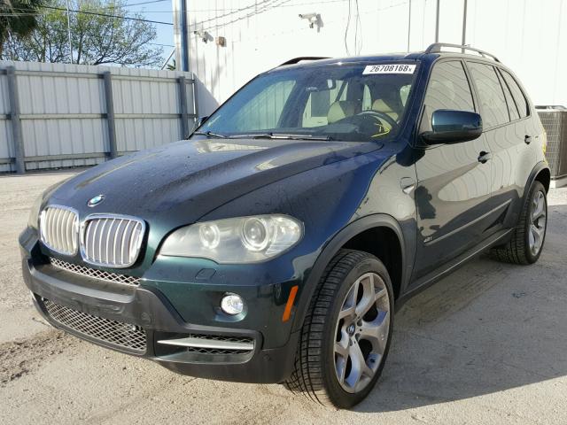 4USFE83587LY66520 - 2007 BMW X5 4.8I GREEN photo 2