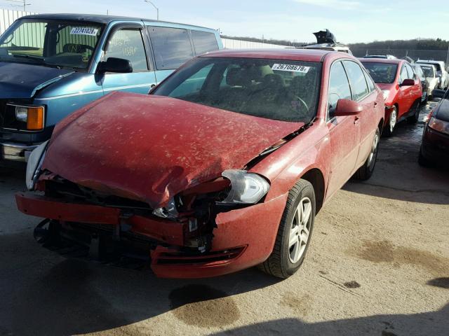 2G1WB58K779353156 - 2007 CHEVROLET IMPALA LS RED photo 2