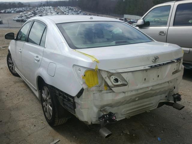 4T1BK3DB1CU443900 - 2012 TOYOTA AVALON BAS WHITE photo 3