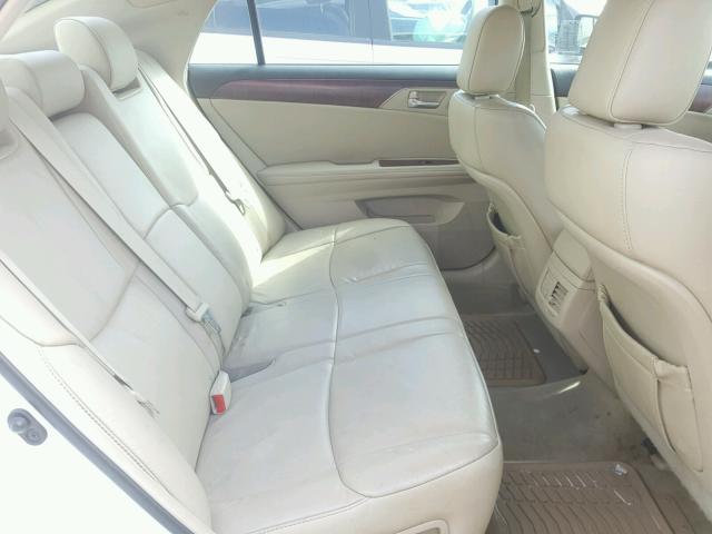 4T1BK3DB1CU443900 - 2012 TOYOTA AVALON BAS WHITE photo 6