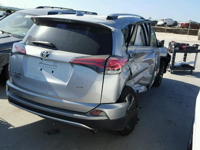 2T3WFREV8GW238251 - 2016 TOYOTA RAV4 XLE SILVER photo 4