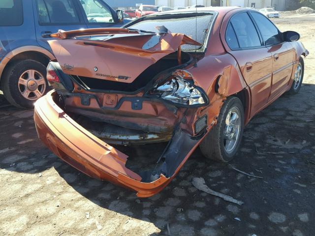 1G2NW52E54C111713 - 2004 PONTIAC GRAND AM G ORANGE photo 4