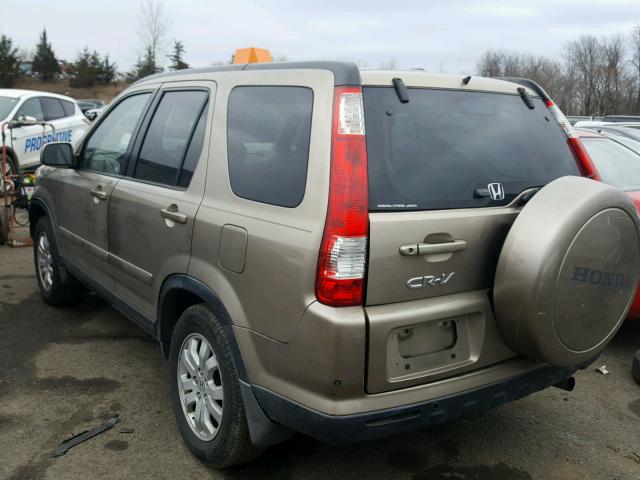 JHLRD78995C007402 - 2005 HONDA CR-V SE GOLD photo 3