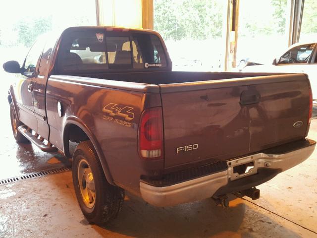 1FTRX18L0YNA55375 - 2000 FORD F150 PURPLE photo 3