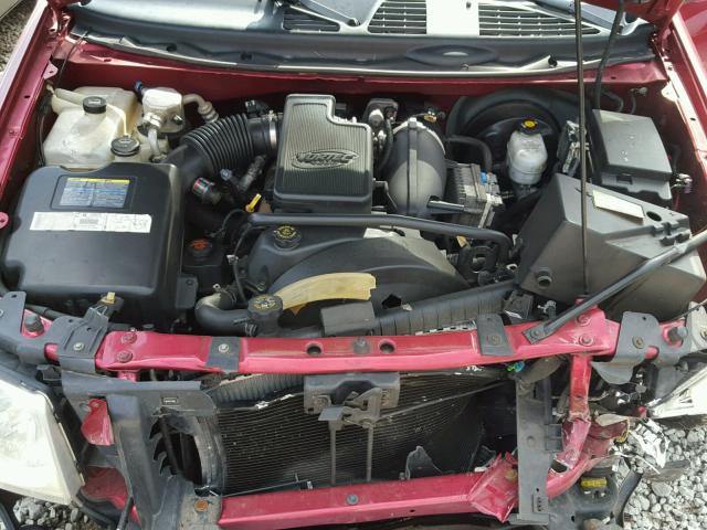 1GKDT13S522528835 - 2002 GMC ENVOY MAROON photo 7