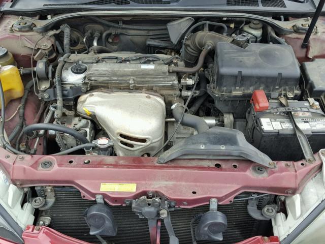 JTDBE32K320054812 - 2002 TOYOTA CAMRY LE RED photo 7