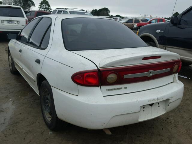 1G1JF52F537294257 - 2003 CHEVROLET CAVALIER L WHITE photo 3