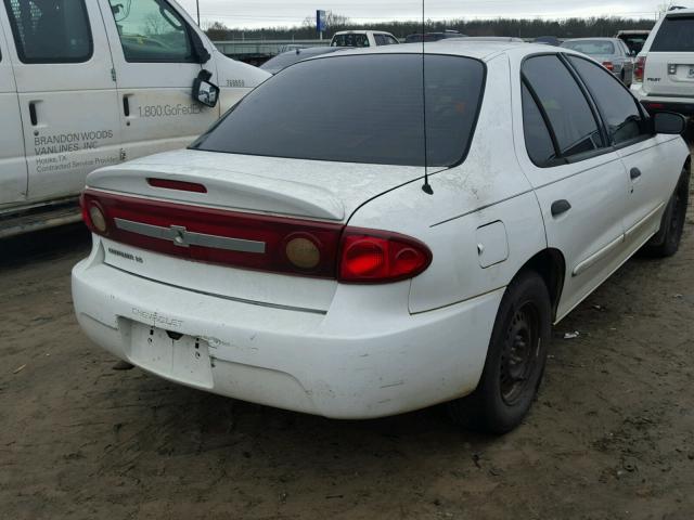 1G1JF52F537294257 - 2003 CHEVROLET CAVALIER L WHITE photo 4