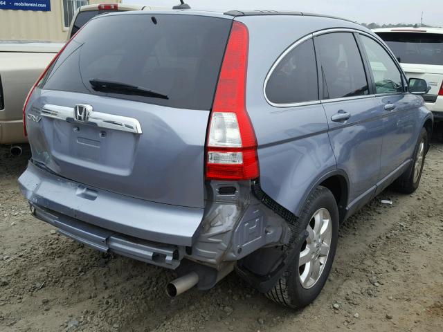 JHLRE38768C033027 - 2008 HONDA CR-V EXL BLUE photo 4