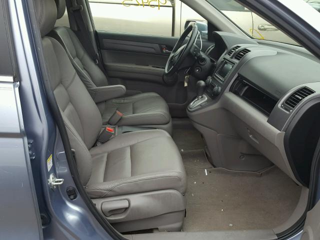 JHLRE38768C033027 - 2008 HONDA CR-V EXL BLUE photo 5