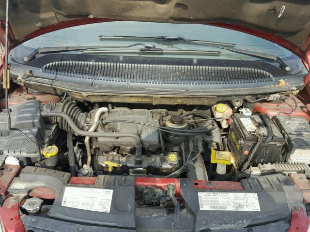 2B8GP44391R237000 - 2001 DODGE GRAND CARA RED photo 7