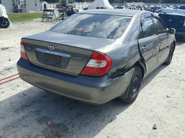 4T1BE32K13U659742 - 2003 TOYOTA CAMRY LE GRAY photo 4