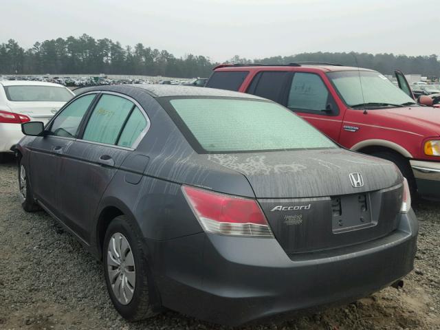 1HGCP26398A026335 - 2008 HONDA ACCORD LX GRAY photo 3