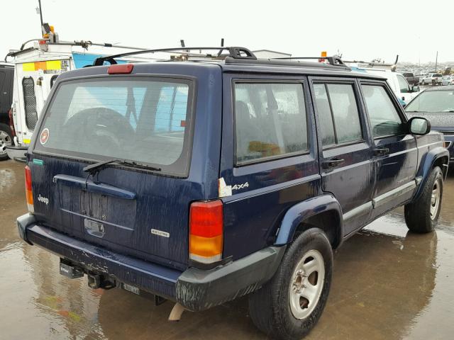 1J4FF48S91L501887 - 2001 JEEP CHEROKEE S BLUE photo 4