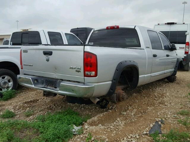 3D7KS29C56G144116 - 2006 DODGE RAM 2500 SILVER photo 4