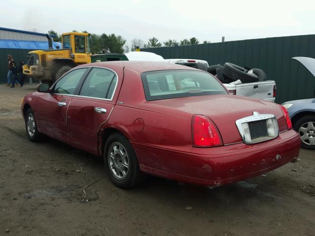 1LNHM82W4YY823420 - 2000 LINCOLN TOWN CAR S BURGUNDY photo 3