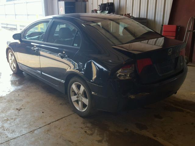 1HGFA16897L143288 - 2007 HONDA CIVIC EX შავი ფოტო 3