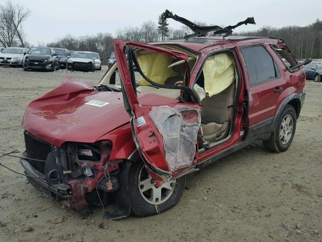 1FMCU93105KA83138 - 2005 FORD ESCAPE XLT RED photo 2