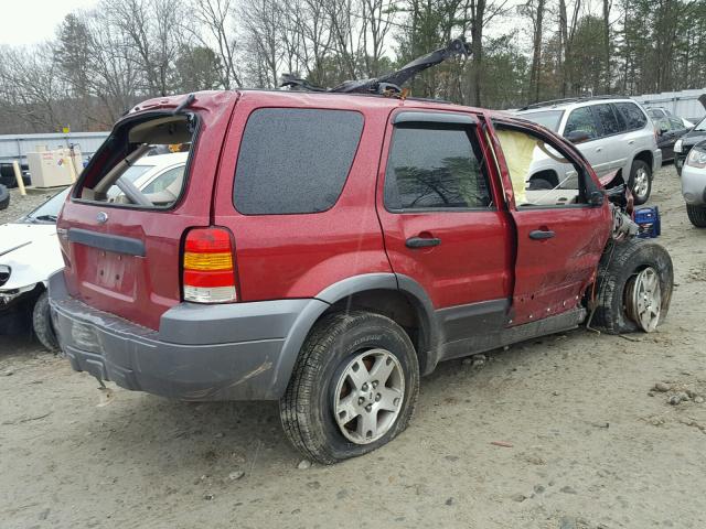 1FMCU93105KA83138 - 2005 FORD ESCAPE XLT RED photo 4