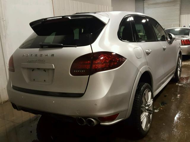 WP1AC2A27DLA90354 - 2013 PORSCHE CAYENNE TU SILVER photo 4