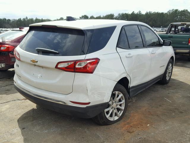 3GNAXHEV0JS504617 - 2018 CHEVROLET EQUINOX LS WHITE photo 4