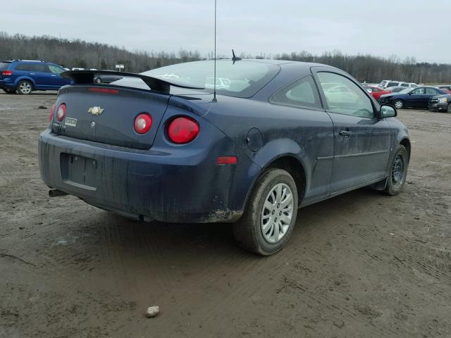 1G1AS18H497191837 - 2009 CHEVROLET COBALT LS BLUE photo 4