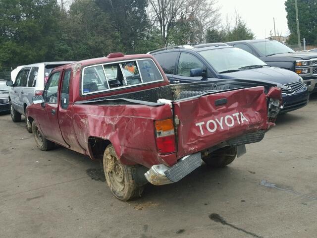 JT4RN93P6R5097100 - 1994 TOYOTA PICKUP 1/2 RED photo 3