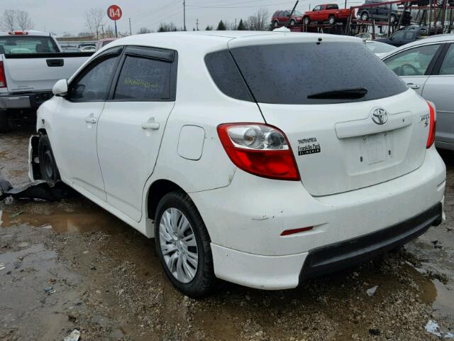 2T1KE40E79C025266 - 2009 TOYOTA COROLLA MA WHITE photo 3