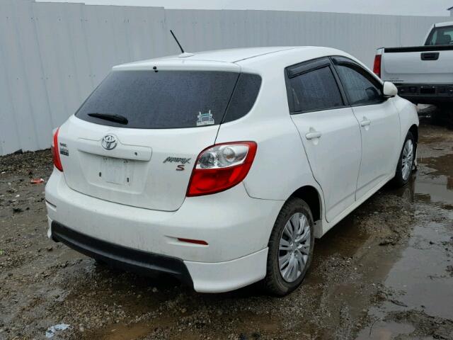 2T1KE40E79C025266 - 2009 TOYOTA COROLLA MA WHITE photo 4