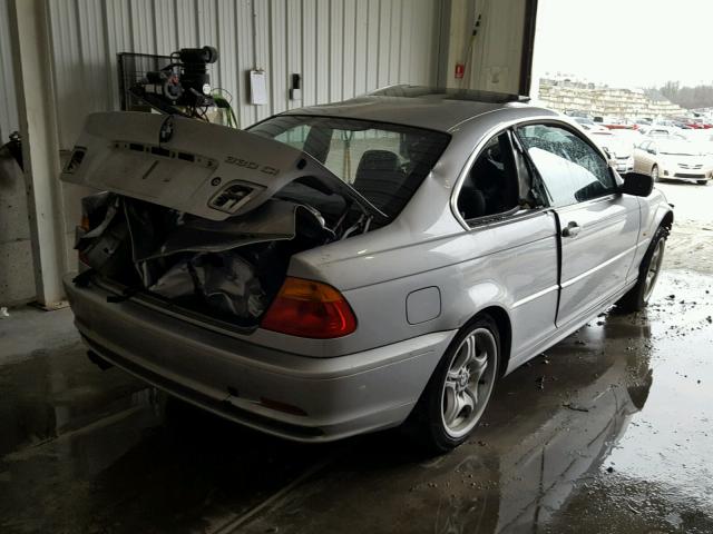 WBABN53441JU24781 - 2001 BMW 330 CI SILVER photo 4