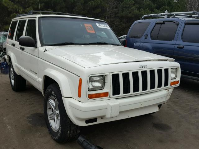 1J4FF58S71L607955 - 2001 JEEP CHEROKEE C WHITE photo 1