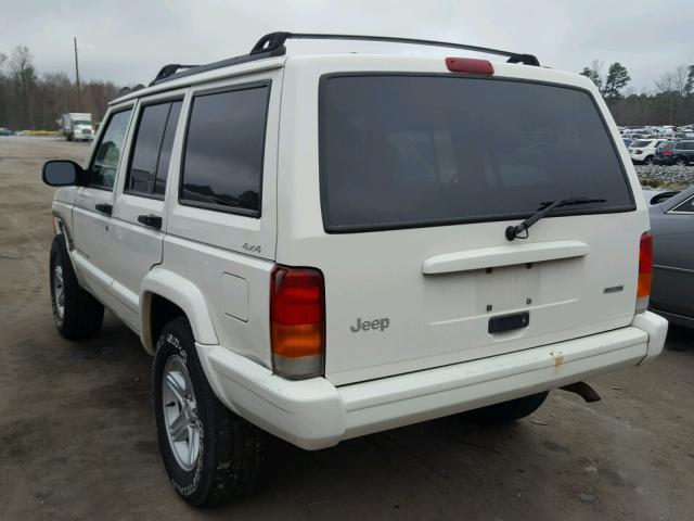 1J4FF58S71L607955 - 2001 JEEP CHEROKEE C WHITE photo 3