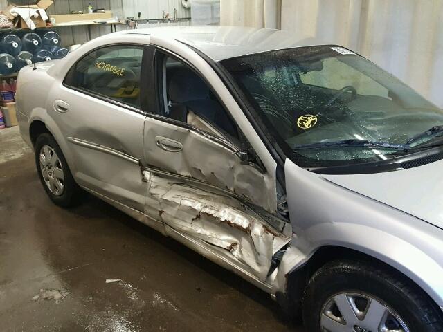 1B3EJ46X91N723298 - 2001 DODGE STRATUS SE GRAY photo 9