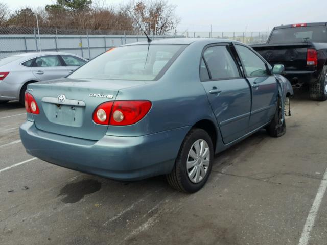 2T1BR32E75C359299 - 2005 TOYOTA COROLLA CE BLUE photo 4