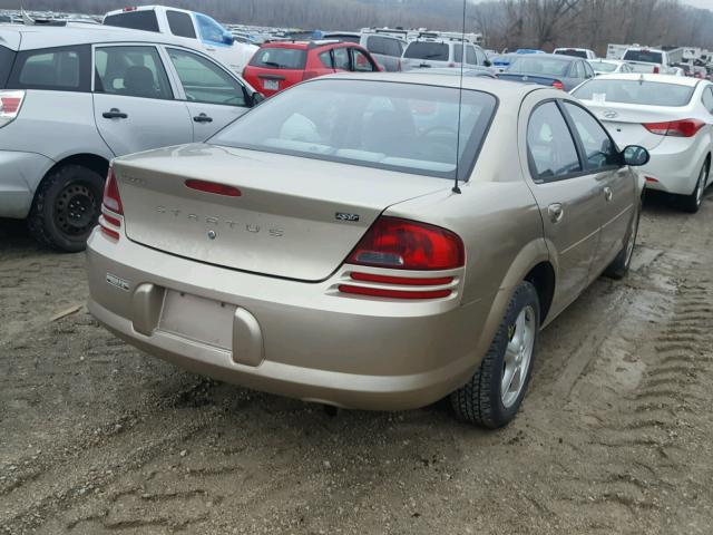 1B3EL46X34N226696 - 2004 DODGE STRATUS SX GOLD photo 4